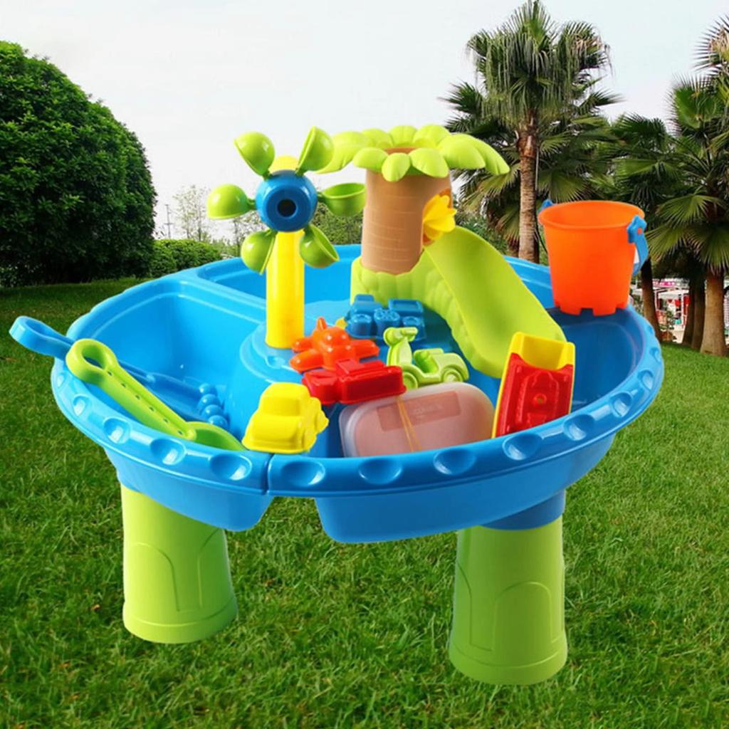 Outdoor Backyard Activity Sensory Table, Water Table For Toddlers 1-3,Kids Sand Water Play Table, Toddler Water Table Toys Summer Outside Beach