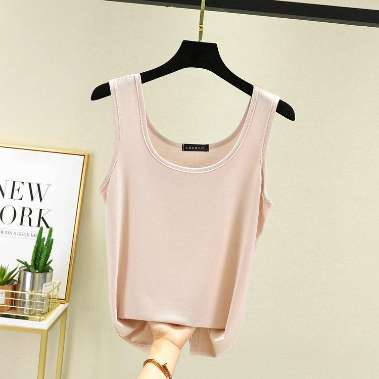 Plus Size Modal Cotton Double U-Neck Camisole for Women - Spring/Summer 2021