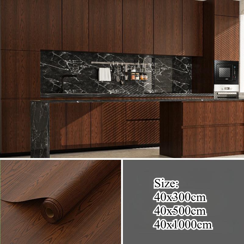 Wood Grain Background Wallpaper Bedroom Living Room Furniture PVC Waterproof Wall Sticker Self-adhesive Home Decor Wallpaper