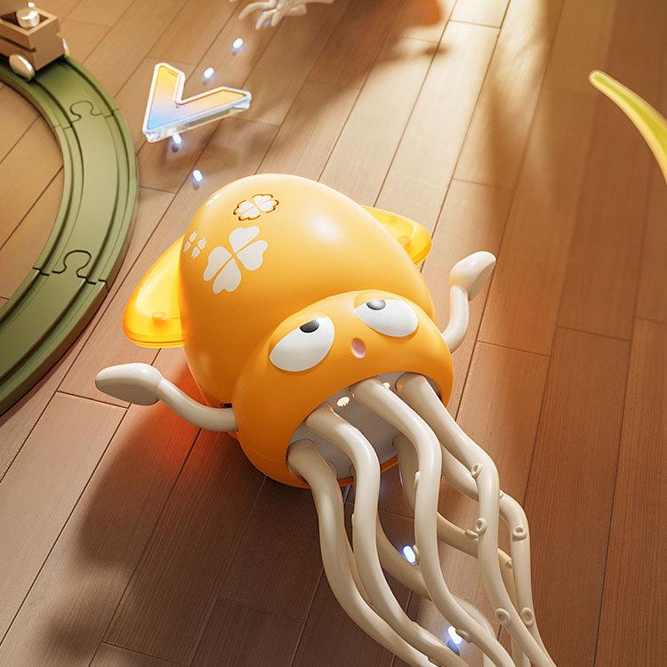 Magical Dancing Octopus Toy with Automatic Sensing Obstacle Avoidance Dancing Octopus Decompression Toy