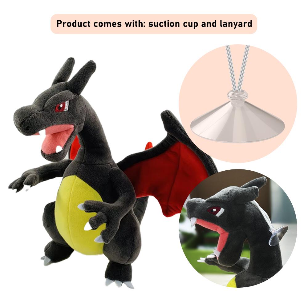 Shiny Charizard Plush Peluche Toy Anime Cartoon Stuffed Peluche Collectible Cartoons for Boys Girls Toys Christmas