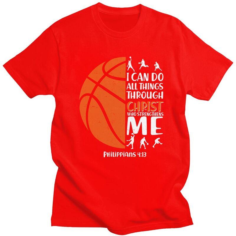 Custom Male Basketball Sport Quotes T Shirts ShortSleeve Cotton Tshirts Classic Tshirt Casual Tees Clothing