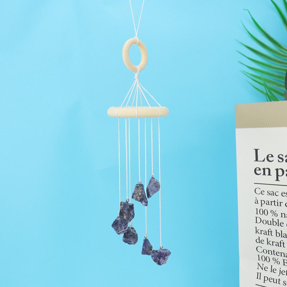 Boho Chic Raw Crystal Quartz Wind Chimes Hanger Home Decorations and Garden Sun Catcher Handcrafted for Your Unique Style