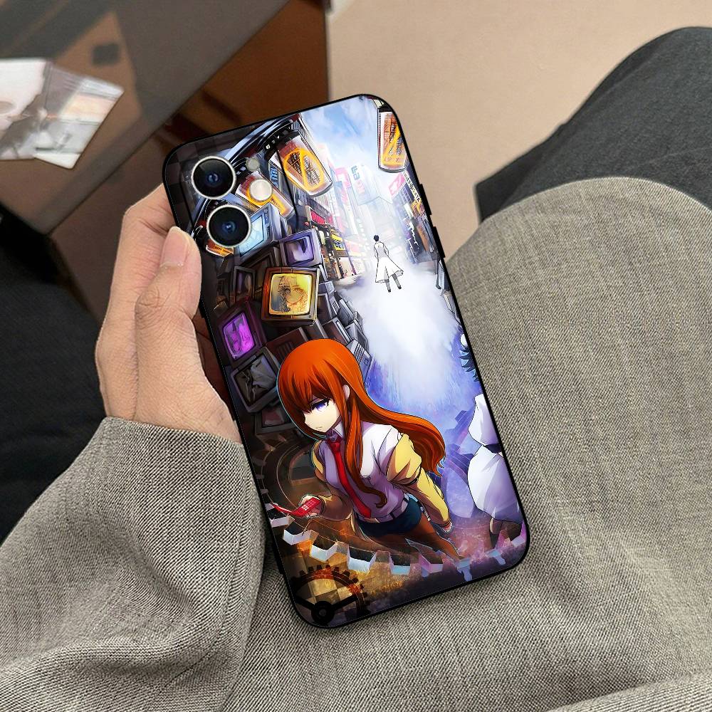 Steins;Gate Phone Case Black Phone Case For IPhone 17/16/15/13/14 Pro Max/ 11Plus/X/Xr/Xs Max 13mini