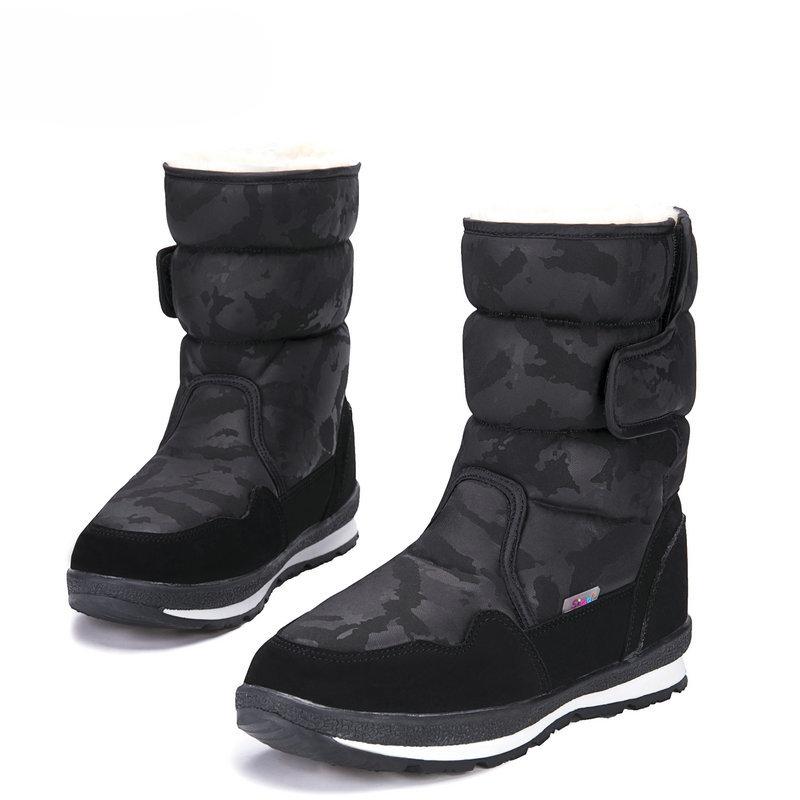 New Style Snow Boots Mid-calf Warm Cotton Shoes