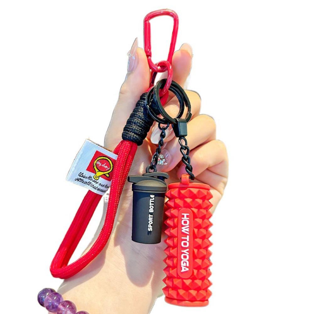 Water Cups Simulation Dumbbells Keyring Detachable Fitness Series Pendant  Bodybuilder