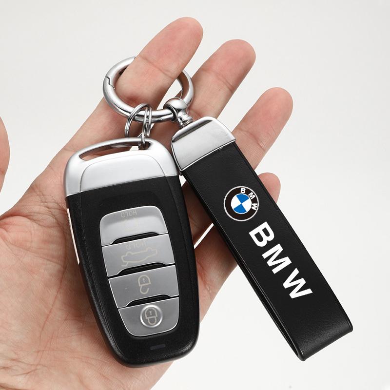 Car Emblem Leather Keychain Key Pendant For BMW F11 F10 E90 F40 E46 E60 E70 E39 E36 E87 X7 E92 E91 E28 X3 X5 Car Key Accessories rldf93