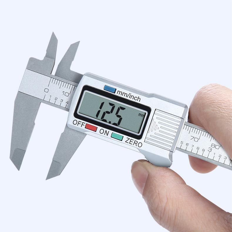 Factory Price 0-150mm High Strength Plastic Digital Vernier Caliper 6 Inches Micron Electronic Vernier Callipers for Measuring 0-150 mm чёрный
