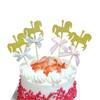 20Pcs Lovely Carousel Shape Cake Toppers Delicate Cupcake Dessert Toppers Table Decor Carousel Cake Fruit Card Insertion
