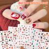 1/5pcs New Christmas Stickers 5D Cute Cartoon Santa Claus Snowflake Festival Tent Small Stickers Nail DIY Decoration Accessories