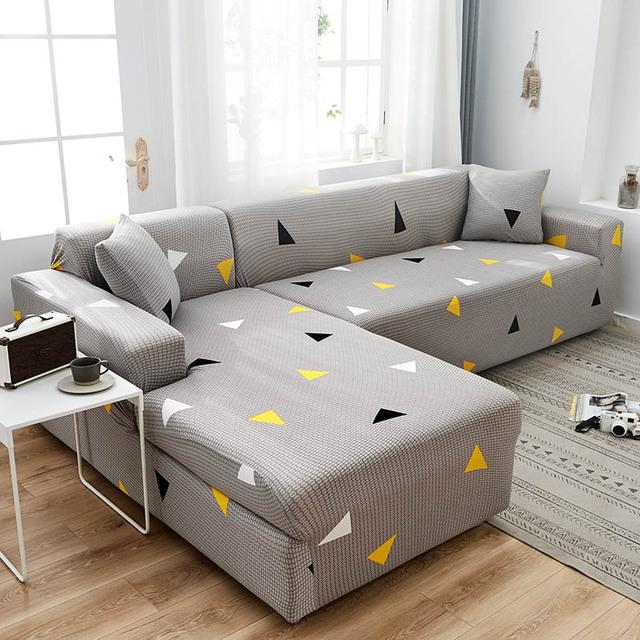 Chaiselongue-Sofabezug in L-Form, 2 Stück erforderlich, Stretch-Sofabezug, universeller Stretch-Ecksofabezug, Schnittschutz