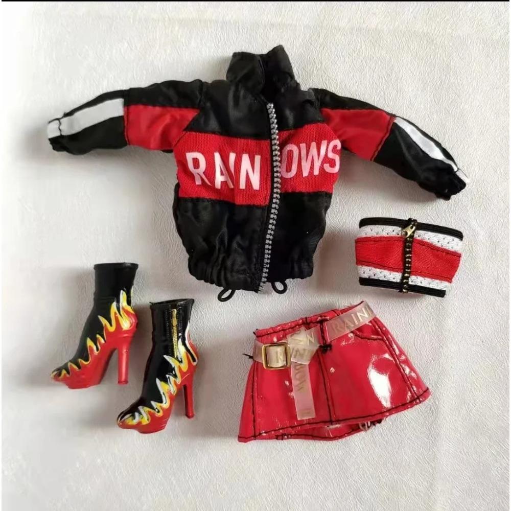 Original Multi Style Rainbow Middle School 28cm Doll Clothes and Shoes Set Fashion Dressing Girls' Holiday Gift Toys