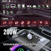 200W Car Plug Inverter Portable Charging Port Inverter Versatile Intelligent Plug In Adapter With Advanced Safety For Small