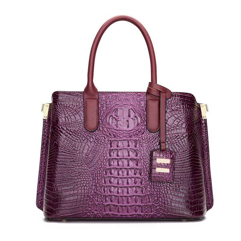 

Ретро роскошная женская сумка модная крокодиловая сумка большой емкости европейская и американская уличная трендовая сумка через плечо для женщин