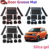 For SUZUKI IGNIS 15PCS Door Groove Mats Anti-Slip Rubber Car Cup Coaster Waterproof Anti-Dust Interior Accessories