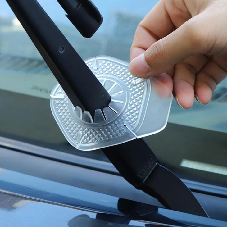 Car Front Wiper Dust Cover Windshield Wiper Cover Arm Bottom Hole Protect Cover