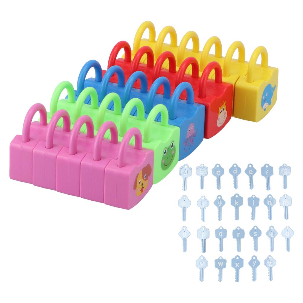 Learning Locks Alphabet Toys Educational Learning Locks Counting Toys Set for KidsLetter