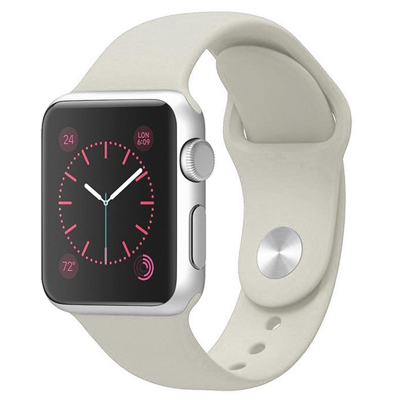 Apple Silicone Strap for Apple Watch Series 1-9/SE, Classic Sports Band