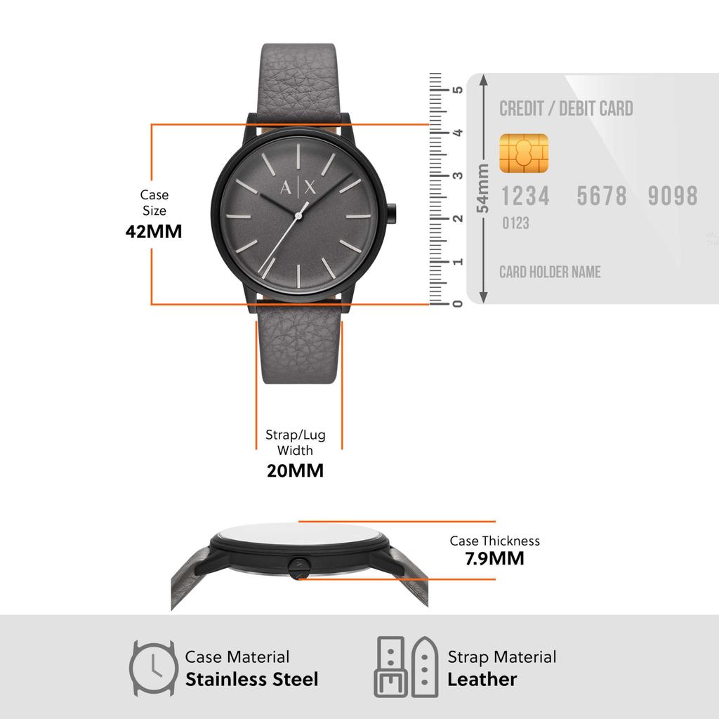 Armani Watch AX2764 Gray [AX Exchange] Men's