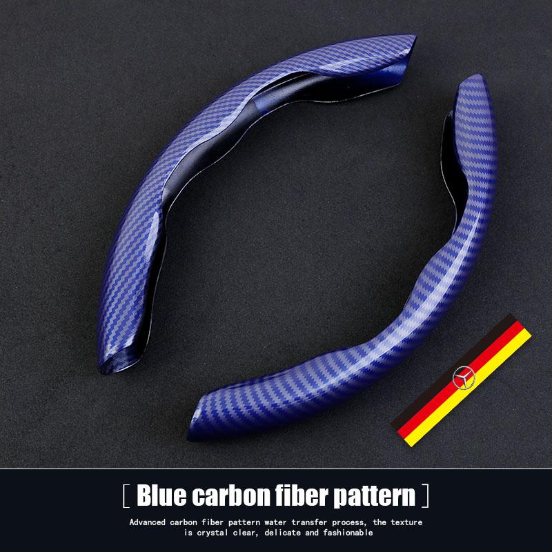 

GLC GLB Car Steering Wheel Cover Carbon Fiber Steer Handle Accessories For Mercedes Benz AMG GLE GLS CLS GLC CLA GLA GLK ML C19