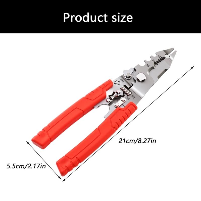Multifunctional Wire Stripper Decrustation Pliers Crimper Cable Stripper Cutter Multifunctional Wire Repair Tool Pliers