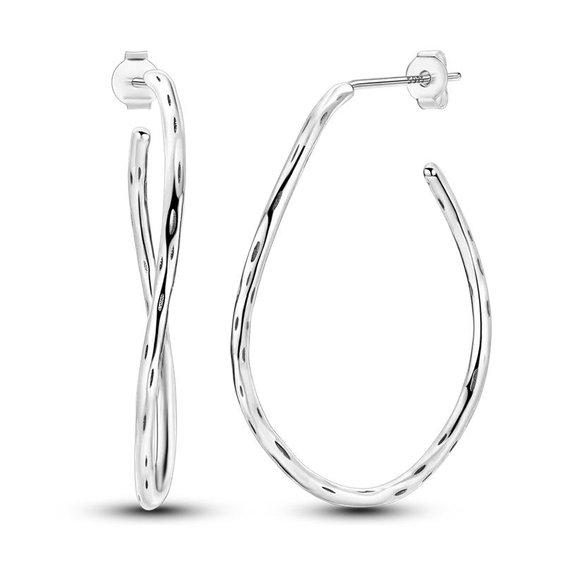 925 Sterling Silver Love Feather Moon Star Heart Earrings Fit Original Charms Hoop for Women Girls Stud Earring Jewelry Gifts