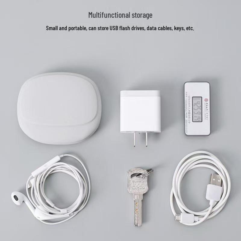 Silicone Wired & Wireless Earphone Storage Case with Cable Organizer