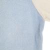 Vintage 80s Short Sleeve Pile Ground Cut Light Blue Women Used