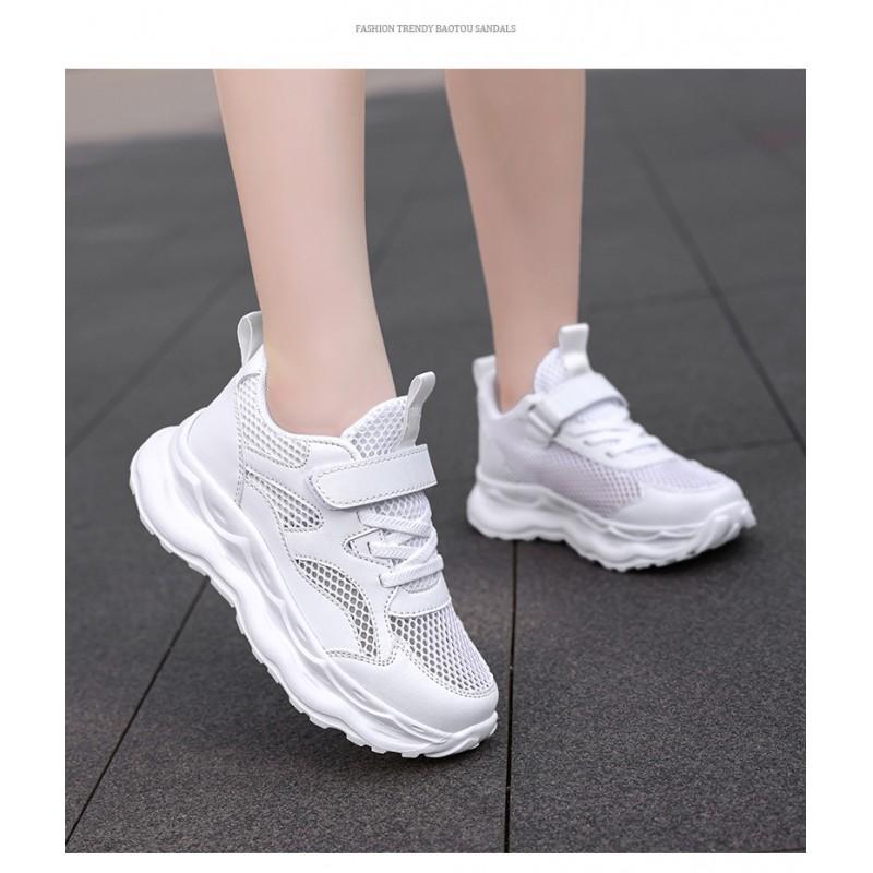Kids Breathable Mesh Sneakers Boys Girls Running Walking School Sports Shoes Lightweight Comfortable Casual Footwear