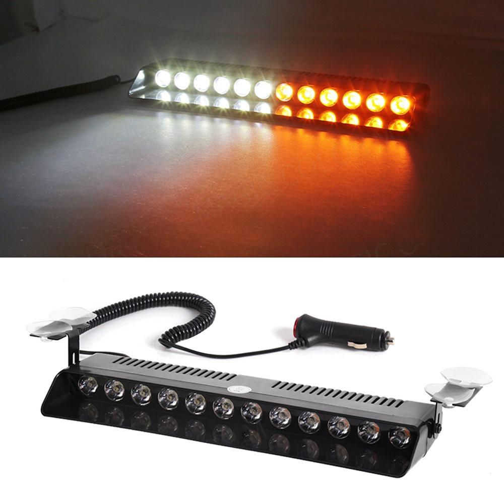 12 V Emergency LED Strobe Light 12 LED Car Light Powerful Police LED Flasher Car Accessories