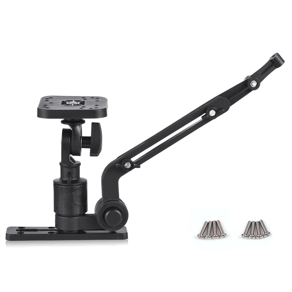 Placă de montare pentru caiac Fish Finder Braț de montare a traductorului de caiac cu barcă de pescuit reglabilă