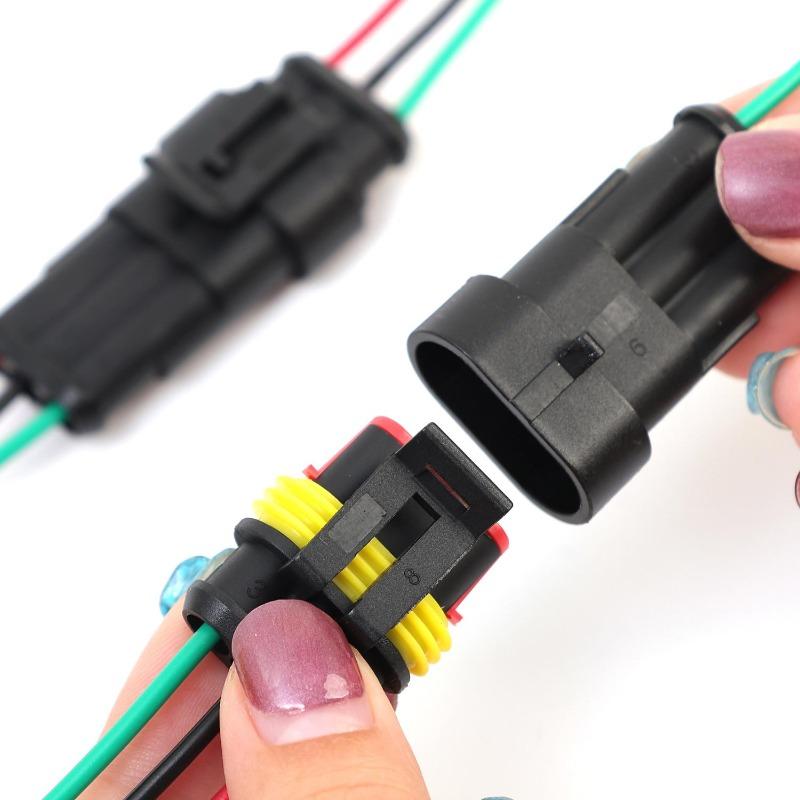 1-4-polige Kfz-Sicherungshalter Kfz-Kabelbaum Schnellverbinder Wasserdichtes Steckverbinder-Kit für Autos Sicherungskästen und ATC-Klingensteckertyp