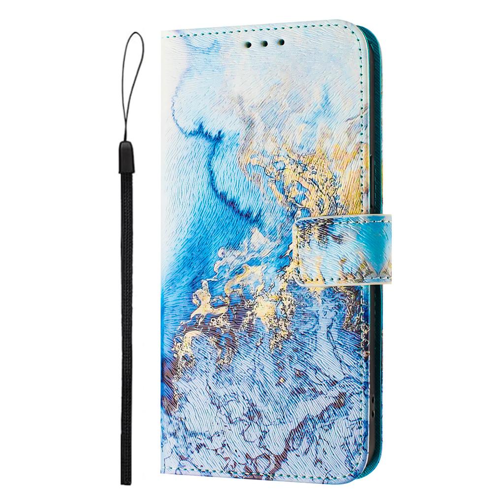 Applicable to Motorola G37 Power mobile phone leather case painted three card flip G67/G77/G87