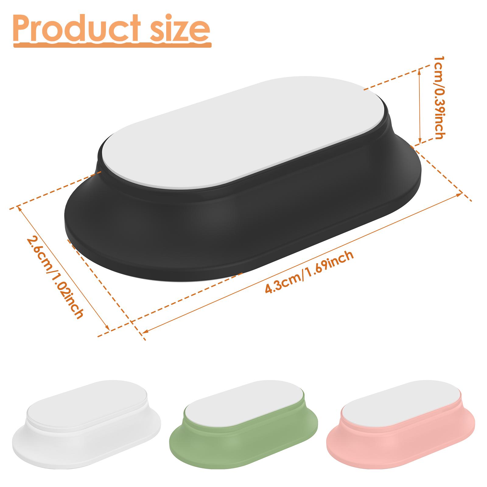 

4 шт. Магнитный держатель для пульта дистанционного управления Настенное крепление Без отверстий Самоклеящийся Силиконовый держатель для ТВ-пульта Хранение бытовых товаров