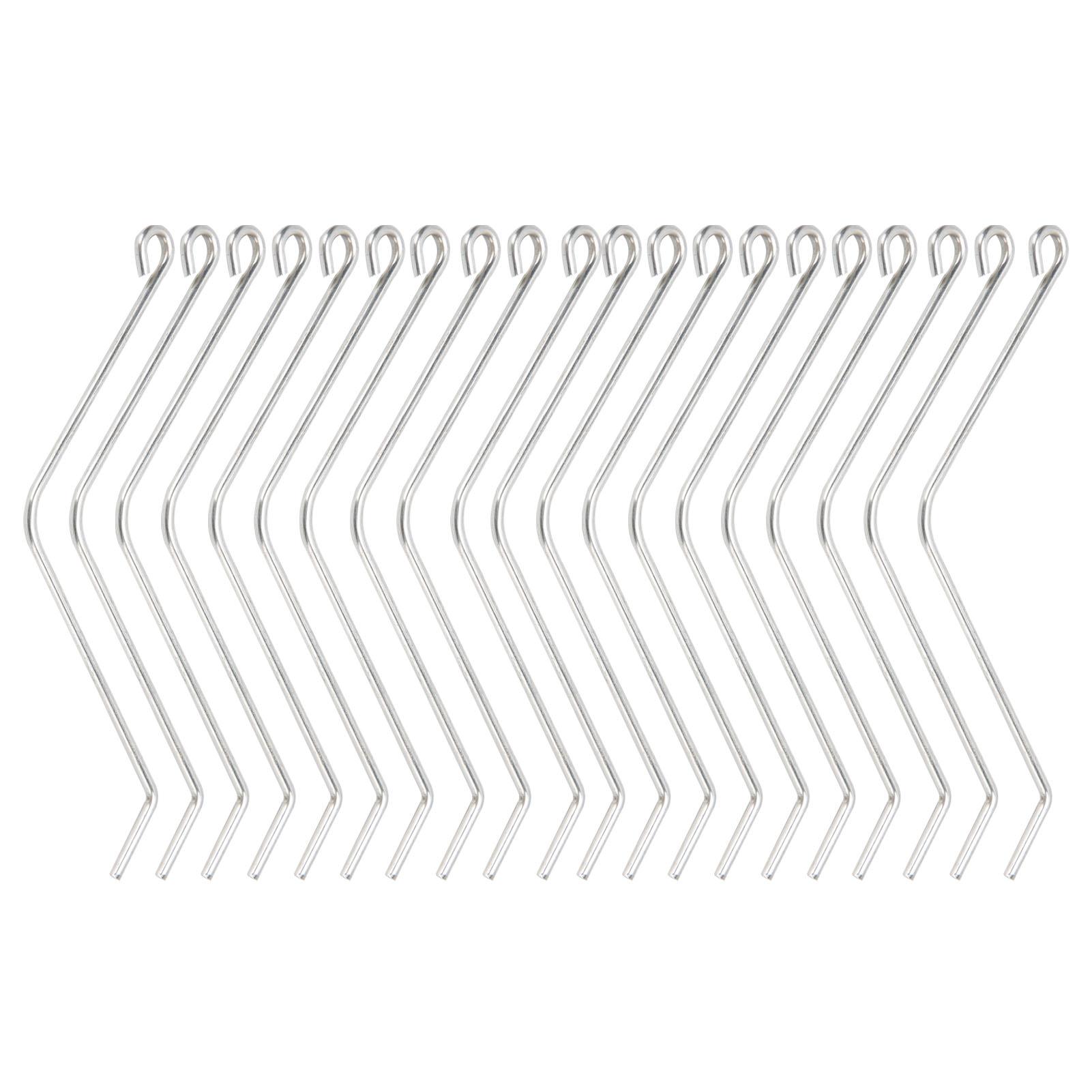 

20PCS Stainless Steel Beehive Connectors Bend Wire Holder for Wooden Beehive Beekeeping Tools