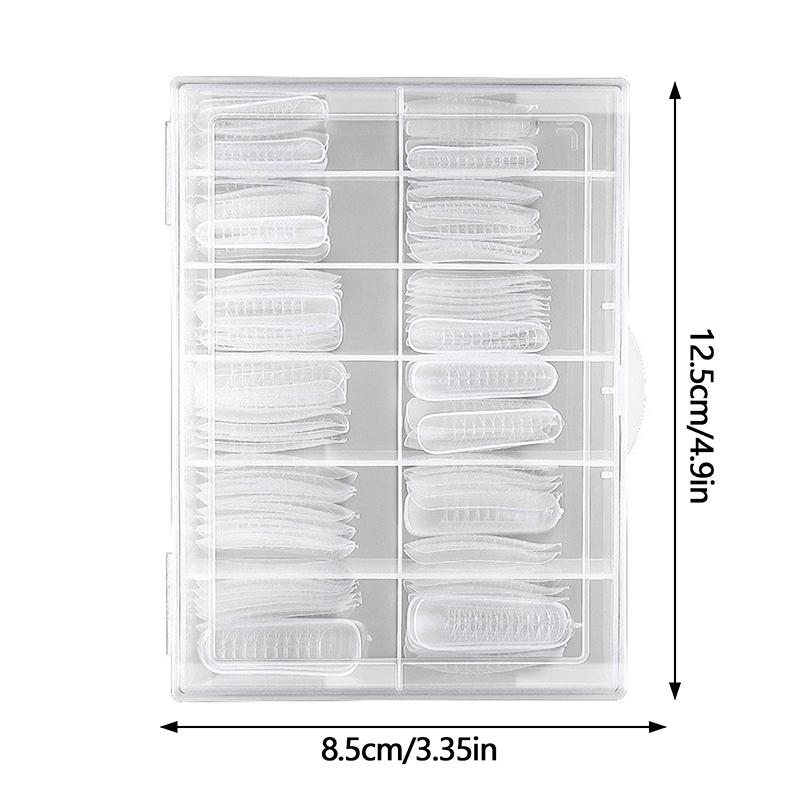120 Pcs False Nail Tips Clear Matt Soft Fake Nails Extension For Home Diy Nail Salon Manicure