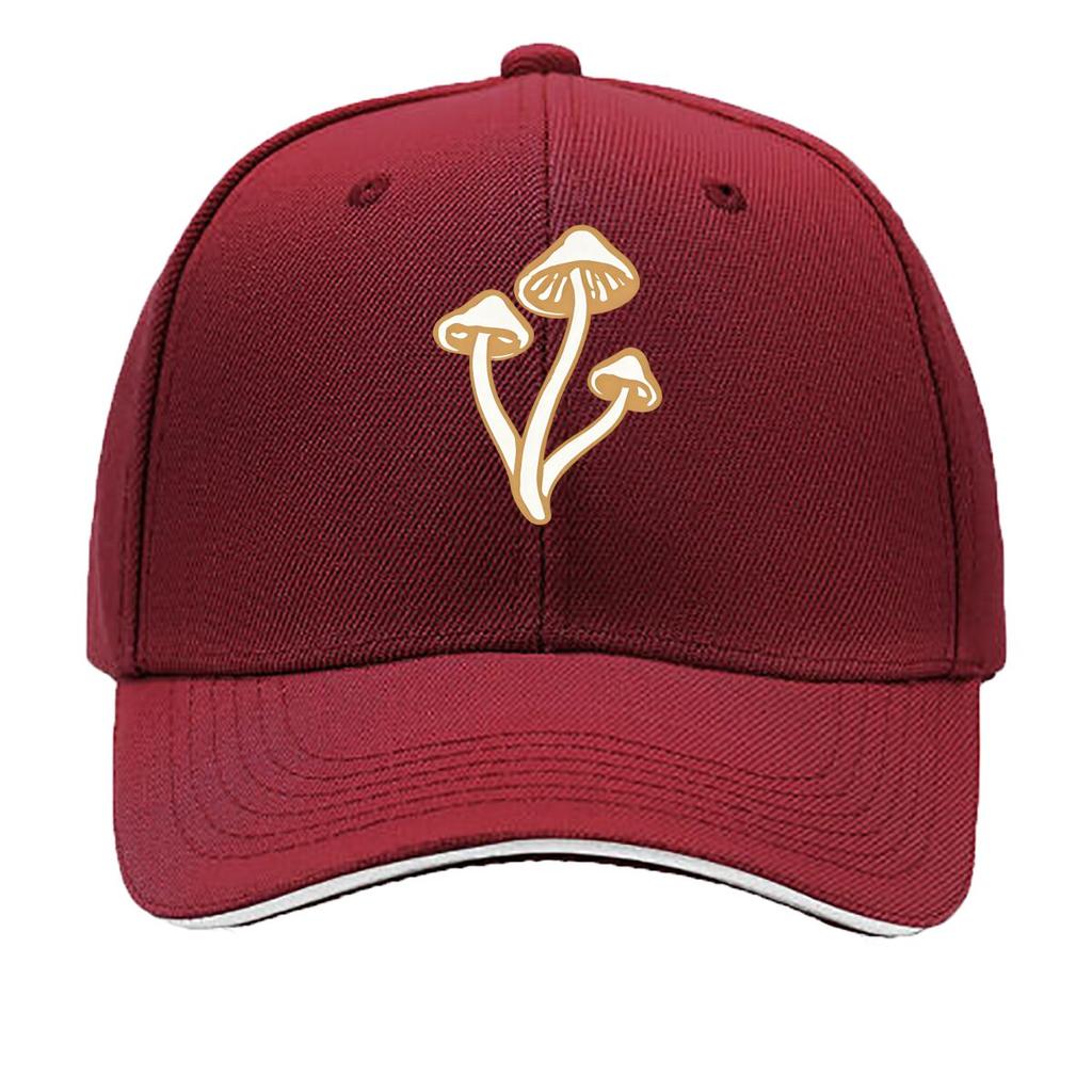 Breathable Mushroom Baseball Cap Adjustable Golf Hat for Unisex and Women YK Couple Dad Hats Unisex S Sandwich Baseball Cap