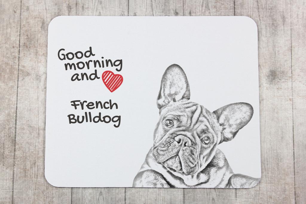 French Bulldog, Frenchie - mouse pad with print, personalized dog-themed mouse pad, unique gadget for an office worker by Art-Dog brand
