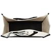 A-Z Letter Canvas Tote Bag Women Large Capacity Shoulder Handbag Contrast Color Thick Fabric Reusable Shopping Bag