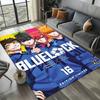 Dywanik Artystyczny 3D B-Blue L-Lock Japońskie Anime do Wystroju Pokoju Kanapy Boże Narodzenie Halloween Prezenty Dywanik do Strefy Gier Mata Podłogowa Antypoślizgowa