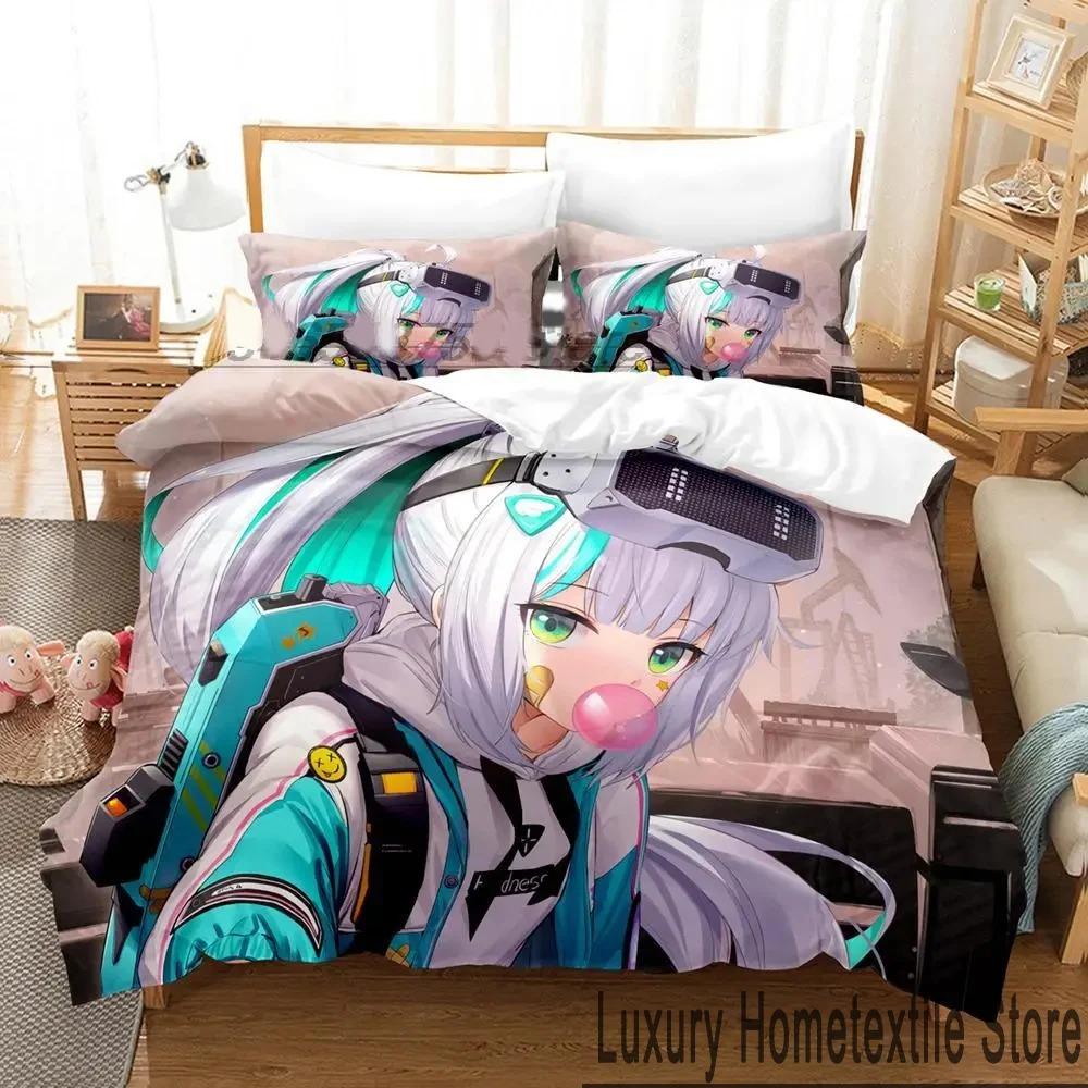 3D Print Anime NIKKE Goddess of Victory Bedding Set Double Twin King Duvet Cover Comforter Pillowcase Boys Girls Adults Bedroom