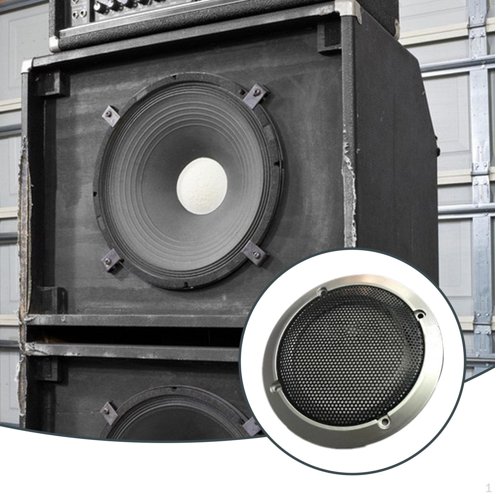 

3,5-дюймовая Защитная сетка для динамика Металлическая сетка Простая установка Замена компонента Защитный протектор серебряный