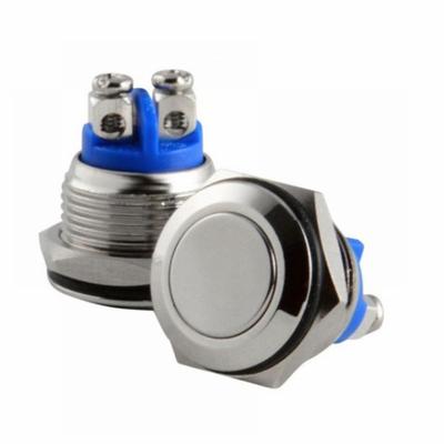 12/16MM Car Start Push Button ON/OF Momentary Switchs Horn Switchs Momentary Switch Durable Car Parts Replacement Supplies