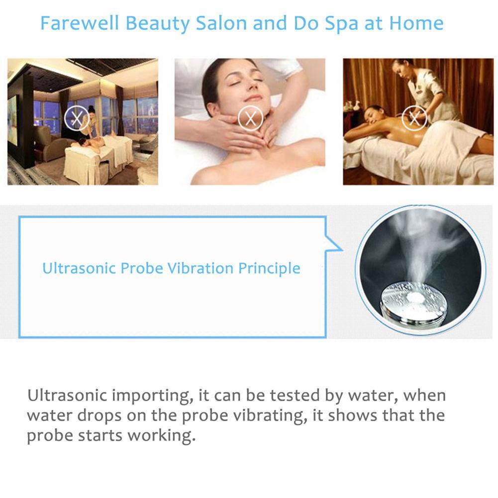 Ultrasonic Freckle Spots Removal Machine Detoxifying Face Care Machine for Home SalonUS Plug 110V