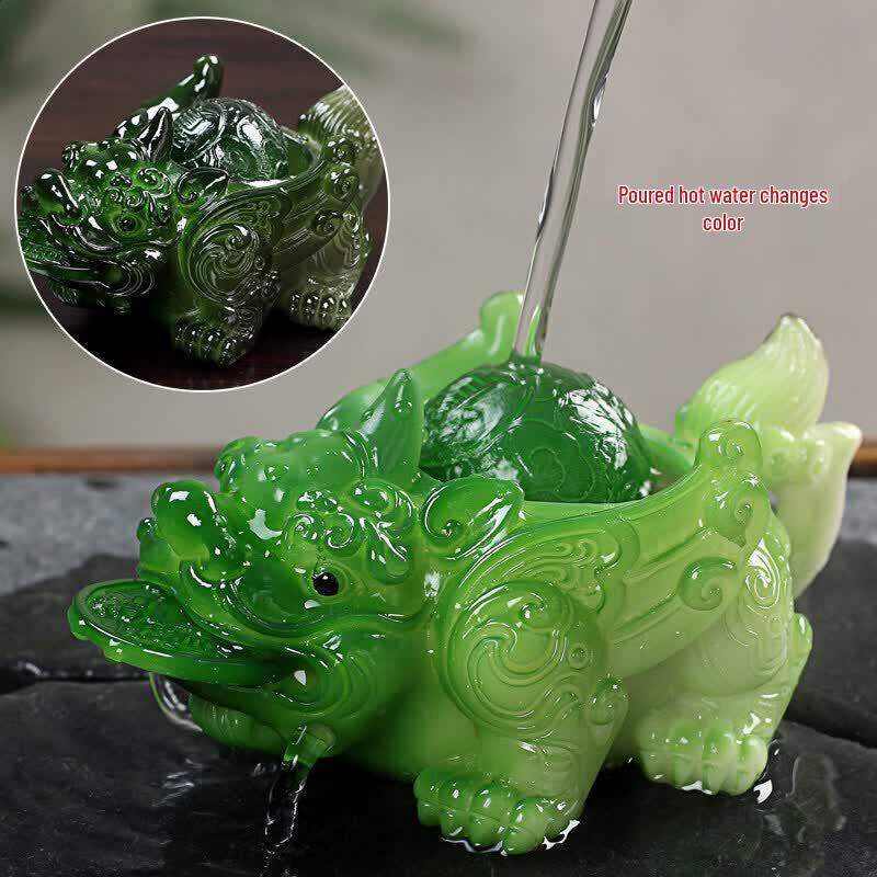 Color-Changing Golden Toad Tea Pet