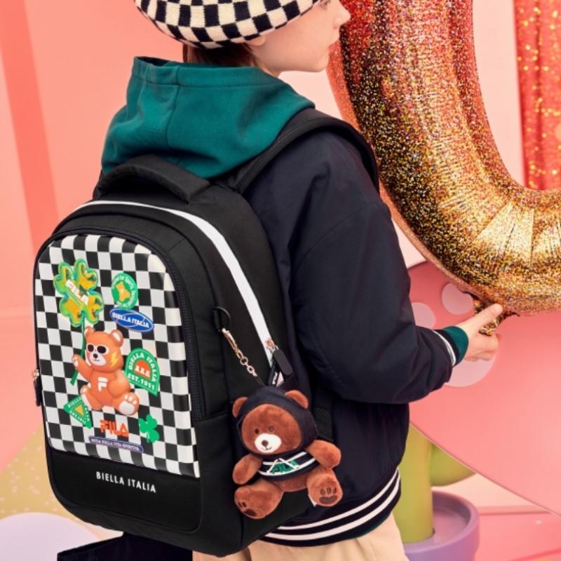 [fila Kids] [24 Year New] Bear In My Bag Backpack  Fk3beg1004x Blk  q0zFk3beg1004xBlk