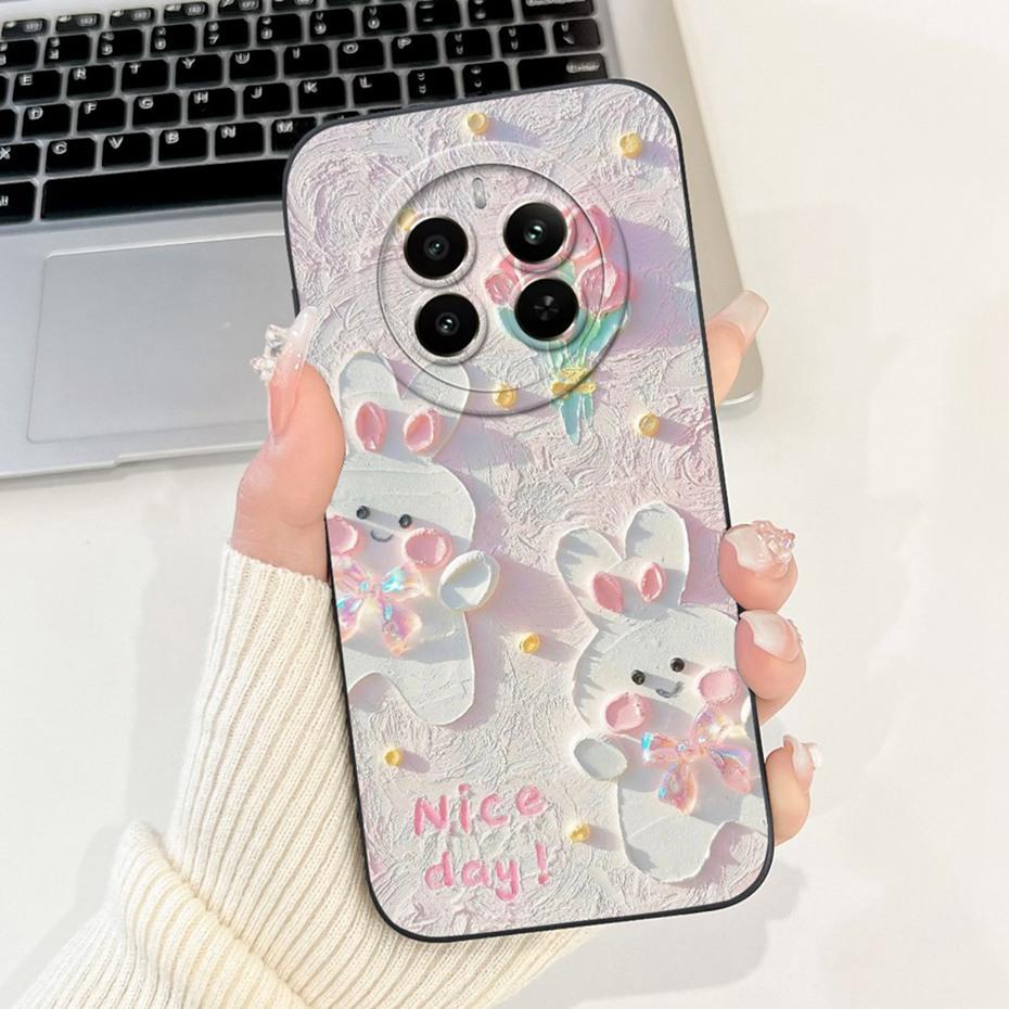 2025 New For Realme 12 Pro+ 12Pro 5G Lens Protective Phone Case For Realme 12 Pro Plus 5G Cute Pattern Soft Silicone Cases