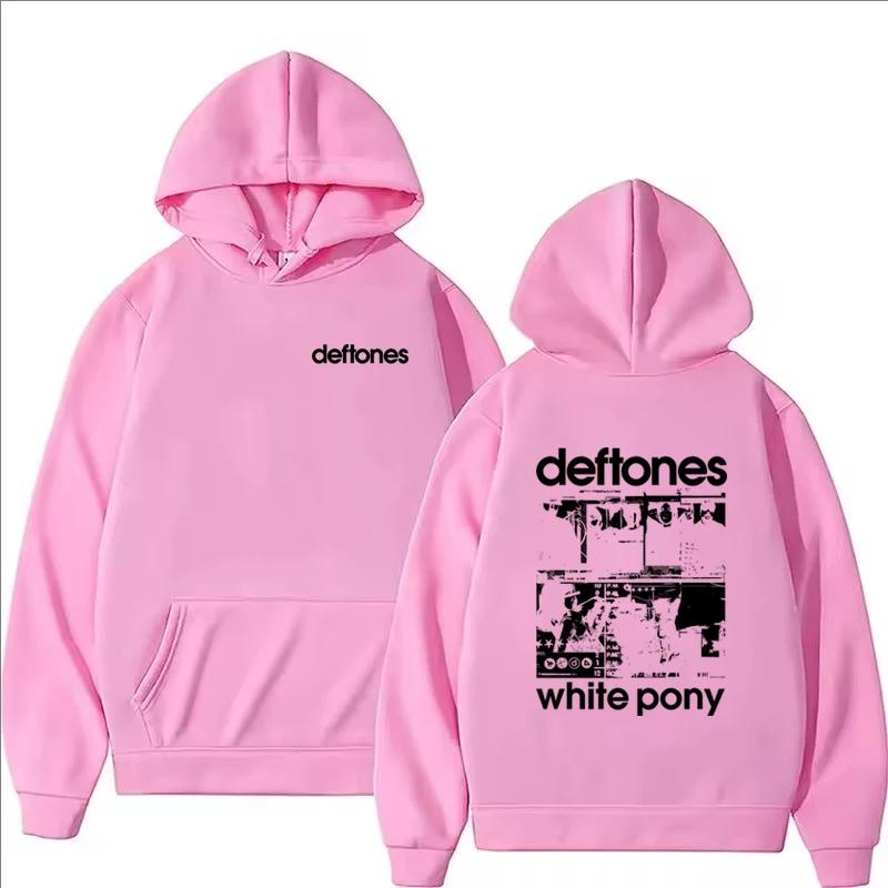 Deftones Retro Graphic Hoodie Autumn Winter Men Women Hip Hop Streetwear Fashion Casual Long Sleeve Fleece Pullover Sweatshirts