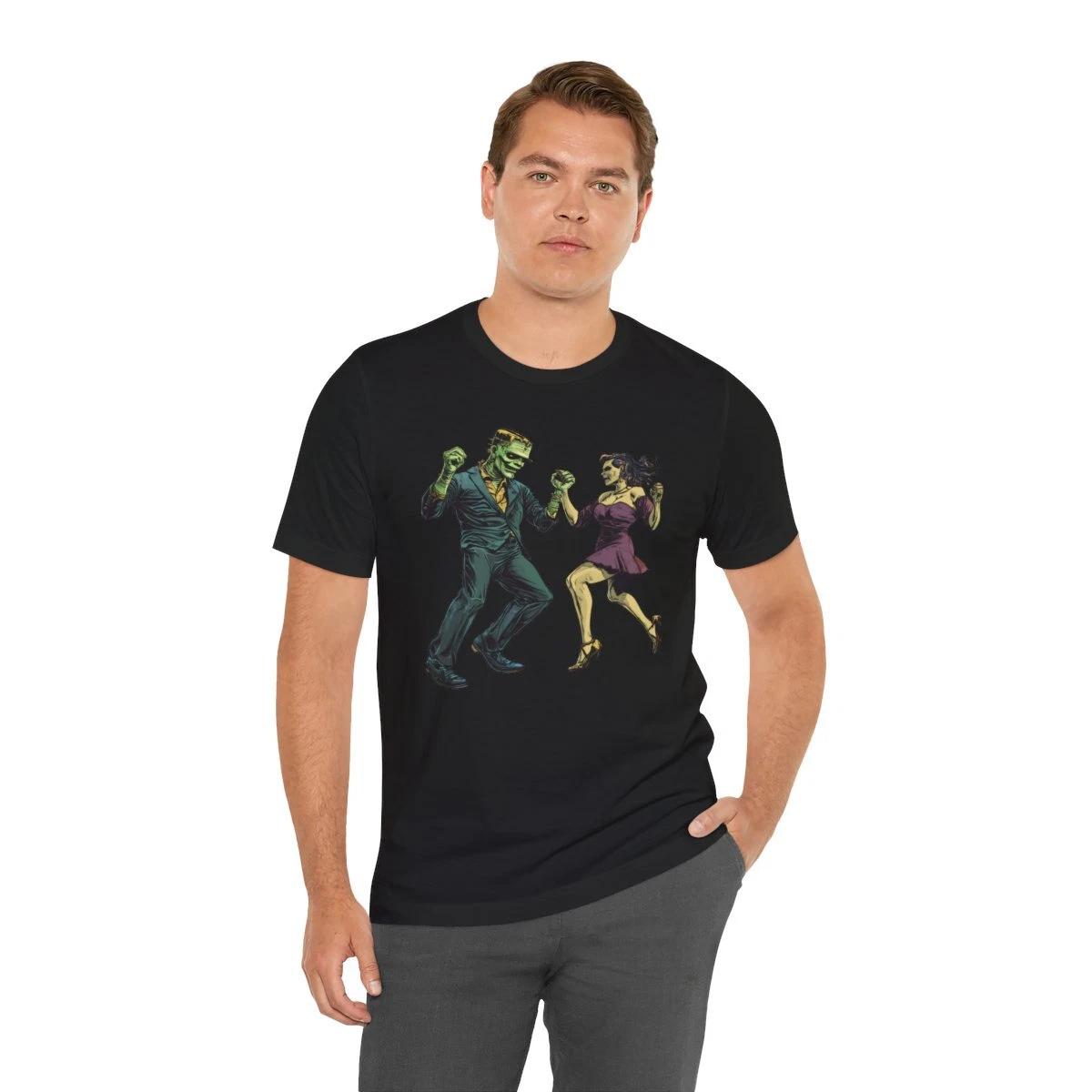 Dirty Dancing Frankenstein and Bride Halloween Costume Trick or Treat T-Shirt XL