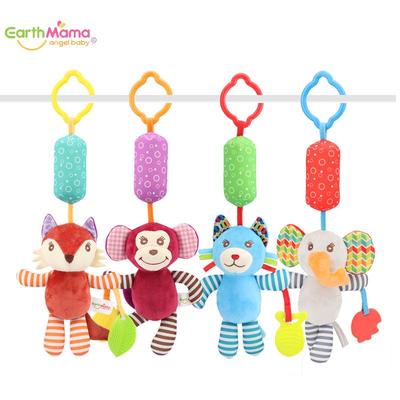 Earthmama Baby Stroller Animal Wind Chime & Rattle Toy